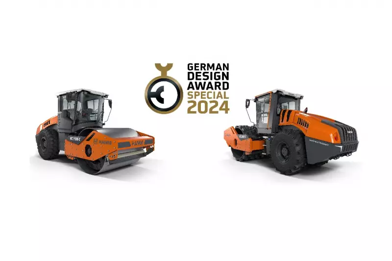 Träger der German Design Award Special Mention: Die 11 bis 25 t schweren Maschinen wurden mit der begehrten Auszeichnung prämiert.
